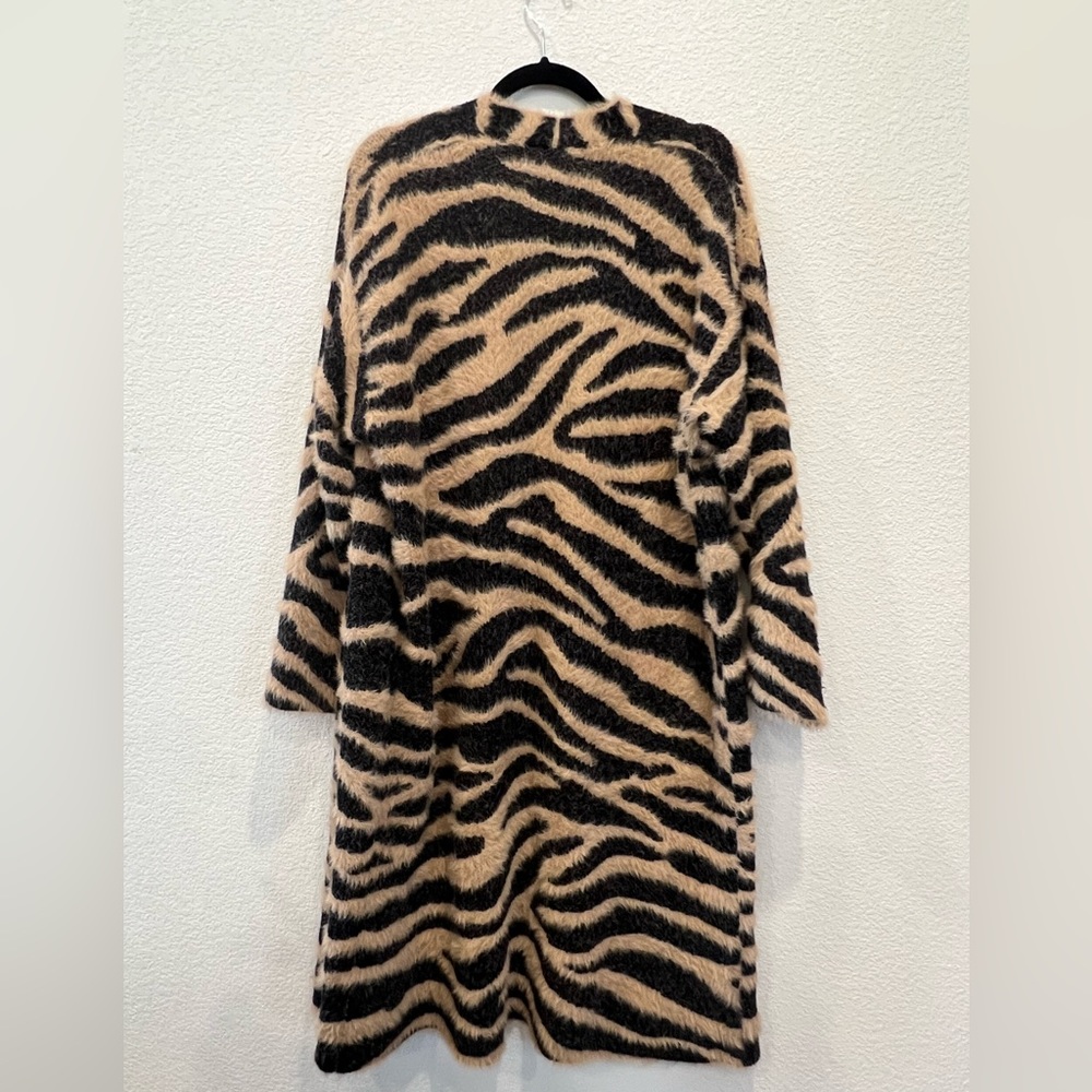 Band of Gypsies Tiger Striped Sweater Duster Size Large